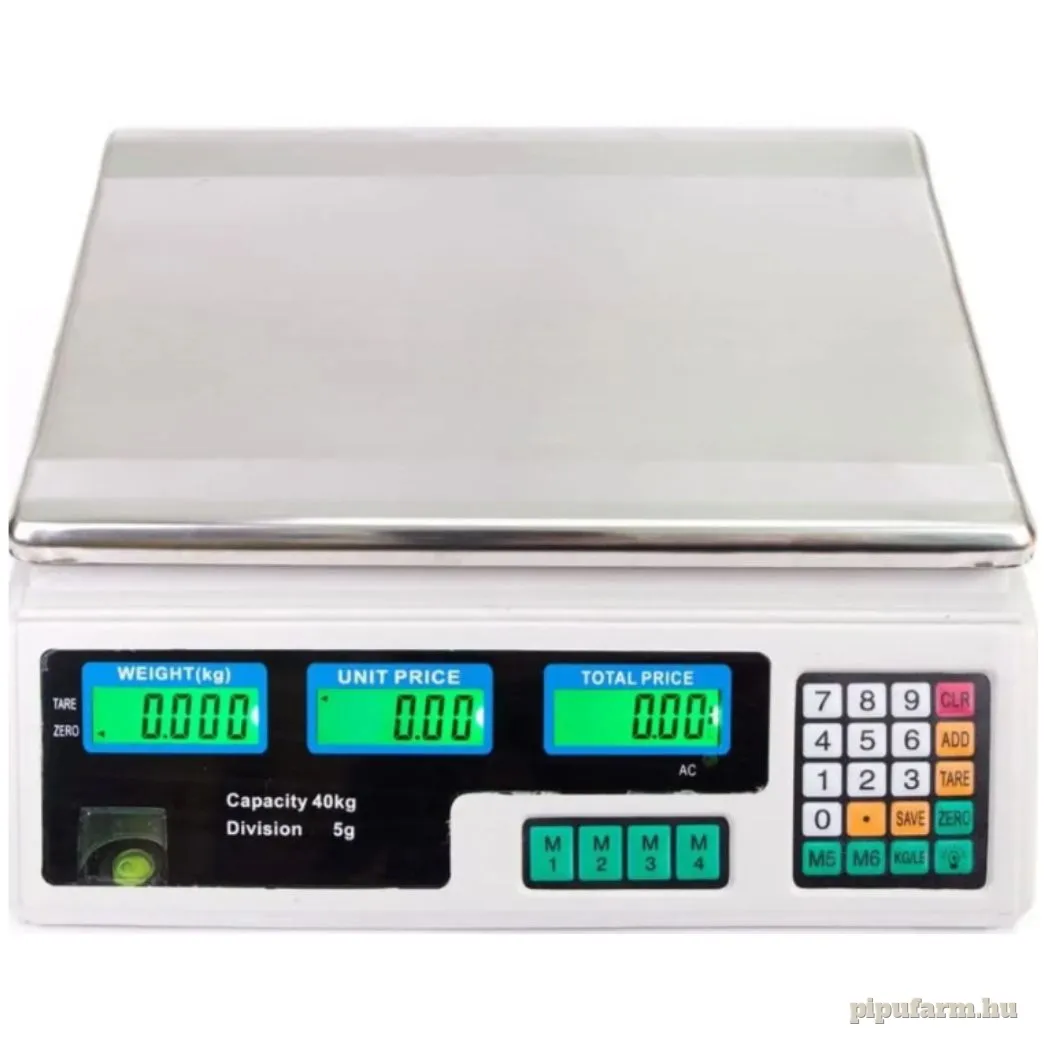 Elektronikus mérleg – 40 kg – 3. kép