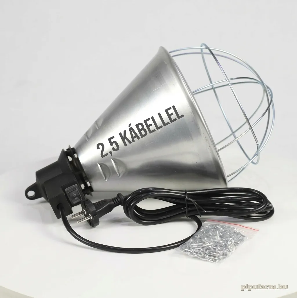 Infralámpa búra – 21 cm, 2,5 m kábellel
